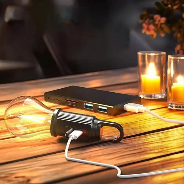 Lanternă Camping USB-C Portabilă